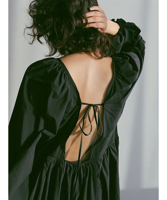 セール 20%OFF】オープンバックギャザーワンピース(504459758 セール 20%OFF】オープンバックギャザーワンピース(504459758
