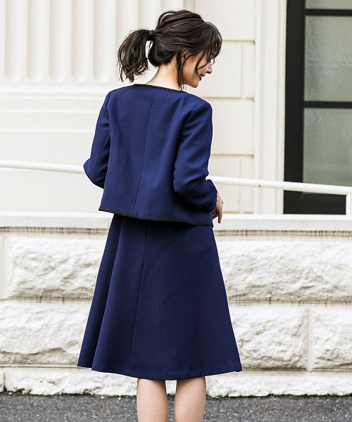 セール25%OFF】セレモニースーツ レディース 2点セット ノーカラー