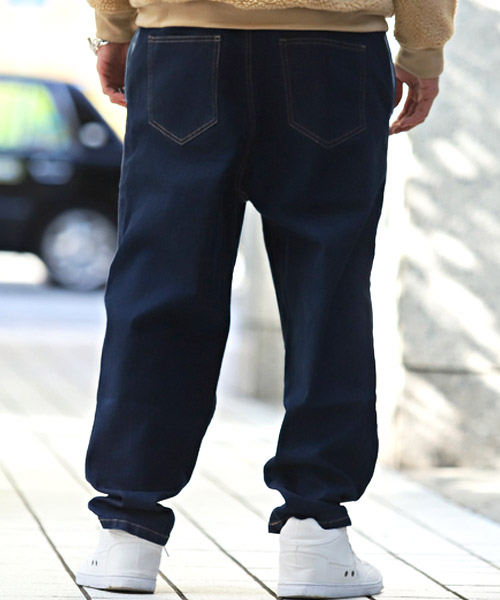 けん　デニムワイドテーパードパンツ ワイドテーパードデニムパンツ | レディースファッション通販