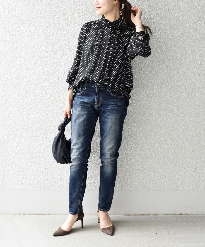 セール 50%OFF】〈手洗い可能〉ドット/ソリッドフリル セール 50%OFF】〈手洗い可能〉ドット/ソリッドフリル