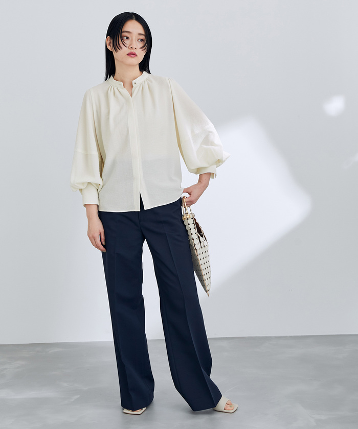 セール 60%OFF】バルーンスリーブシフォンブラウス(504467539