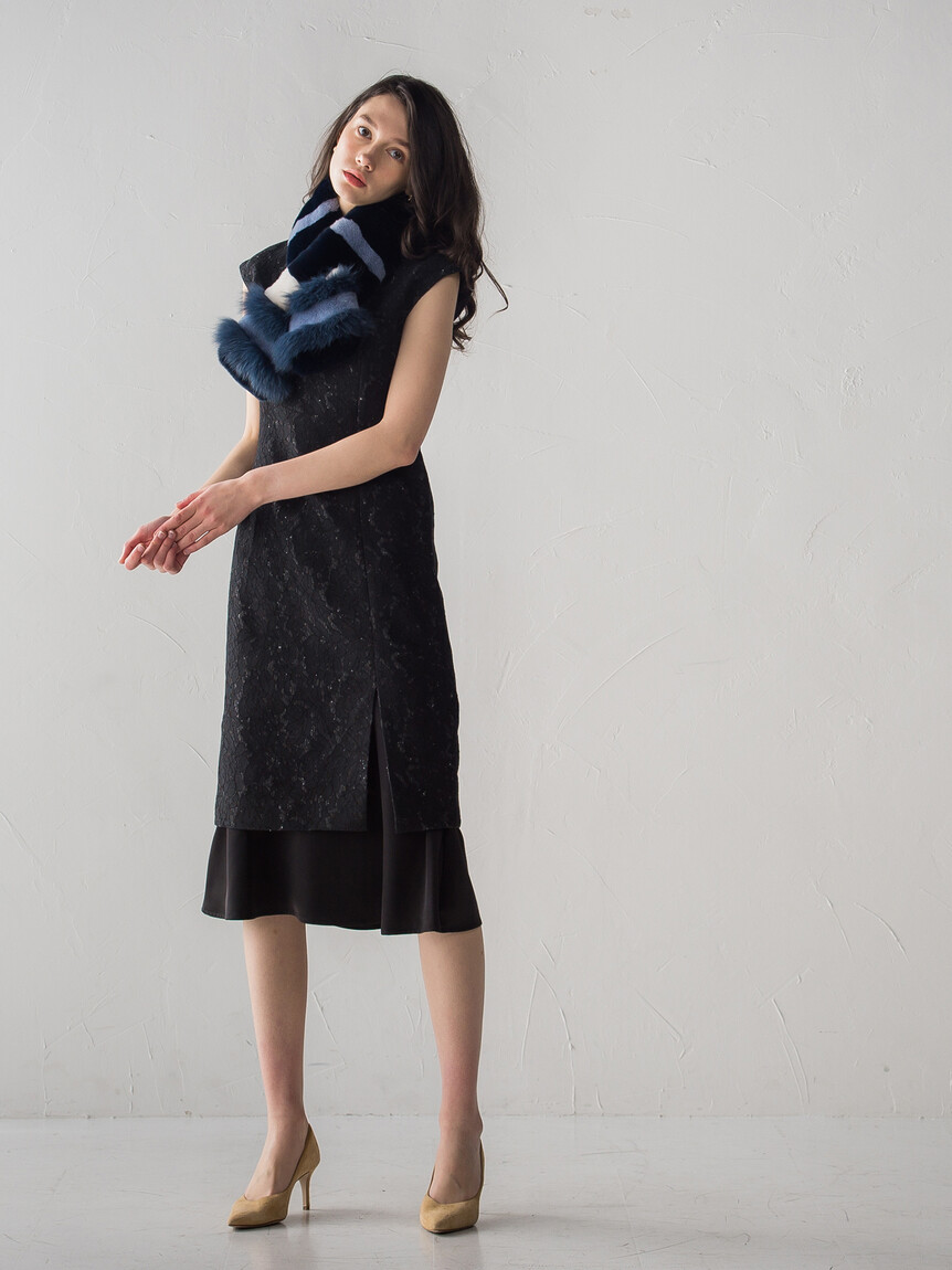 【人気商品】Viaggio blu レース ドレス ブラック 人気商品】Viaggio blu レース ドレス ブラック