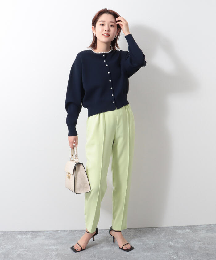セール 45%OFF】パール付ミラノリブカーディガン(504454009