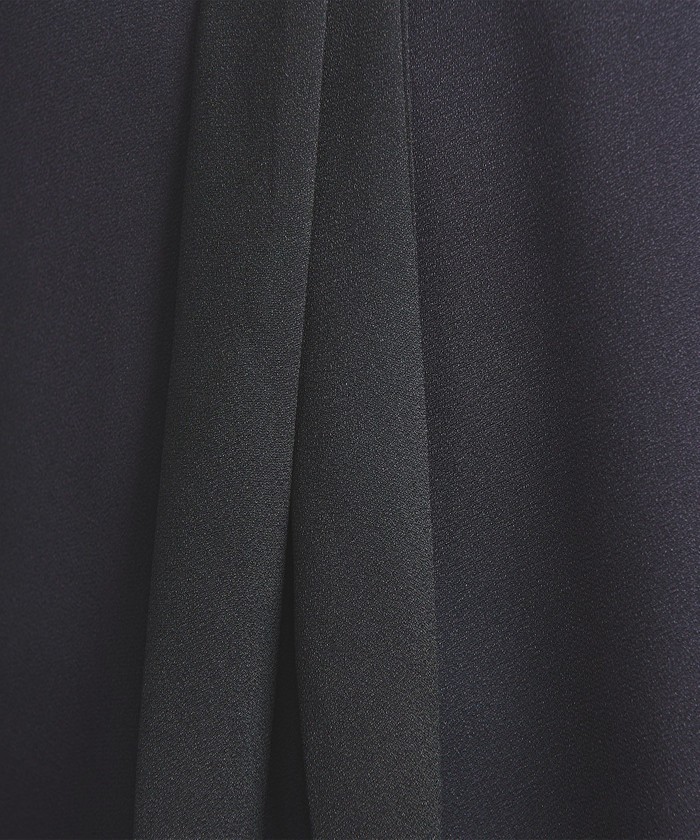 UNITED ARROWS＞サテン バイカラー ボウタイ ブラウス B†