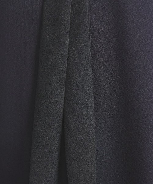 ＜UNITED ARROWS＞サテン バイカラー ボウタイ ブラウス B†