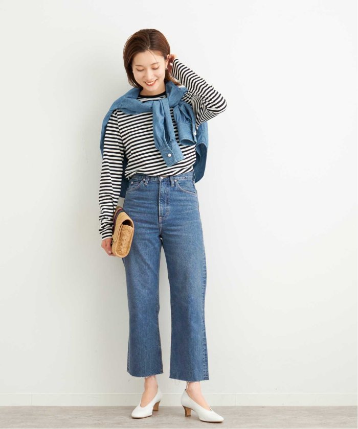 売れ筋商品 福田 麻琴×Lee×FRAMeWORK】コラボカットオフデニムパンツ◇ パンツ