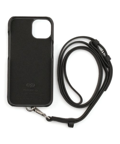 Demiurvo/デミウルーボ /POCHE/iPhone13 ストラップ付き/BLACK