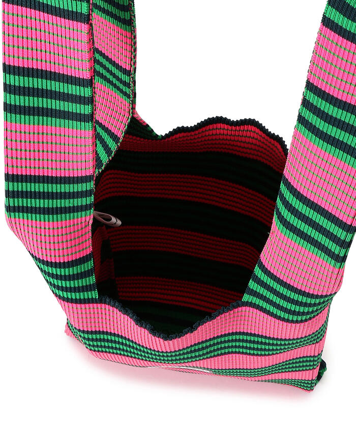 LASTFRAME/ラストフレーム/MULTICOLOR STRIPE MARKET BAG MEDIUM