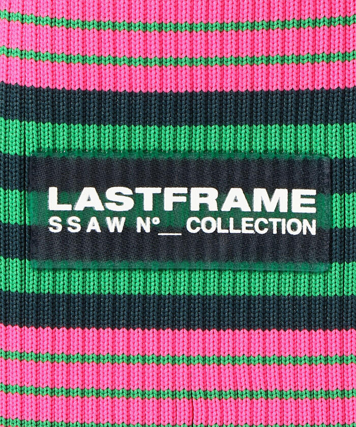 LASTFRAME/ラストフレーム/MULTICOLOR STRIPE MARKET BAG MEDIUM