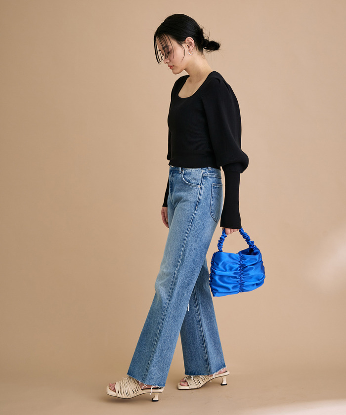 新品　ラドロー　シャーリング　ベルベットバッグ M Yahoo!オークション - 新品 タグ付き LUDOLOW ラドロー