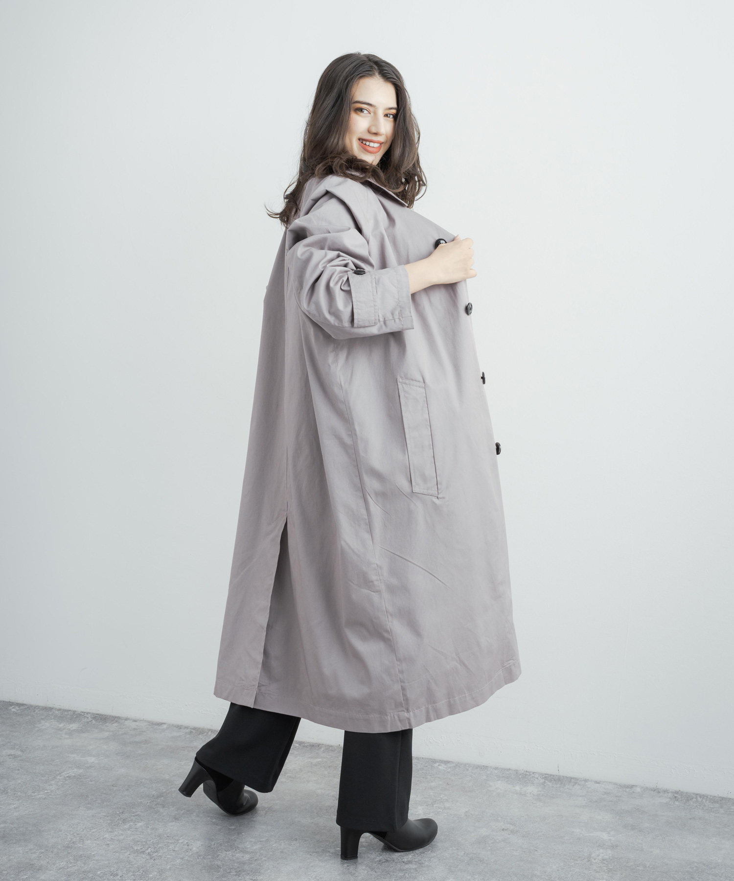 ロッキーモンロー Rocky Monroe ステンカラースプリングコート