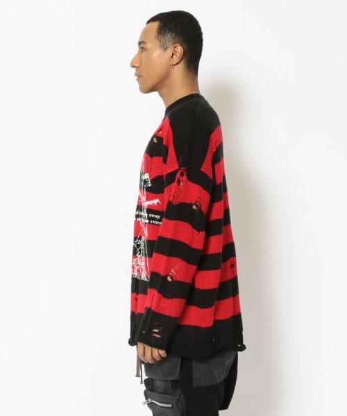 ACE COLLECTION×A GOOD BAD INFLUENCE/エース・コレクション× ア・グッド・バッド・インフルエンス/BORDER KNITRED