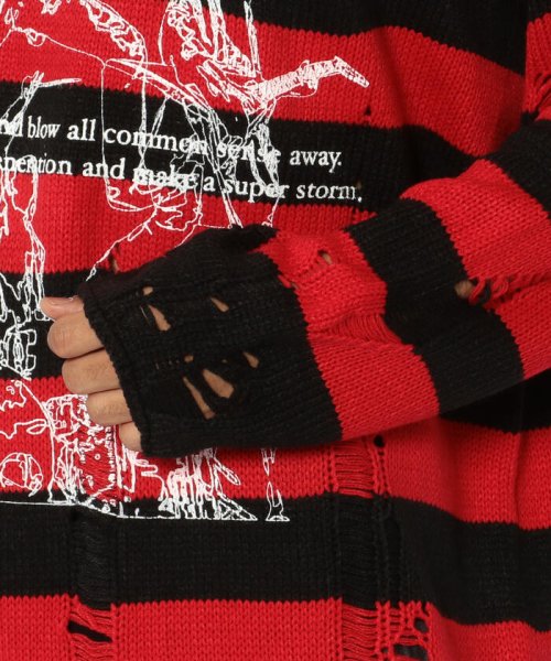 ACE COLLECTION×A GOOD BAD INFLUENCE/エース・コレクション× ア・グッド・バッド・インフルエンス/BORDER KNITRED