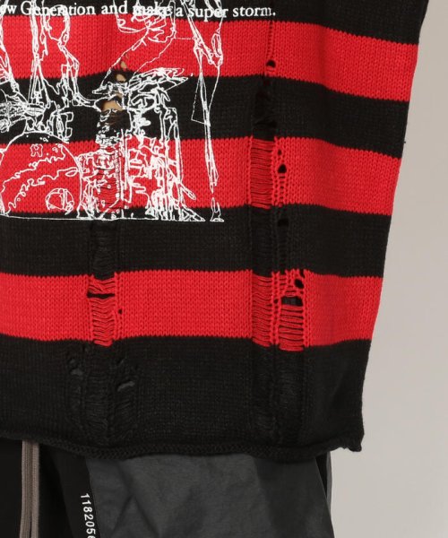 ACE COLLECTION×A GOOD BAD INFLUENCE/エース・コレクション× ア・グッド・バッド・インフルエンス/BORDER KNITRED