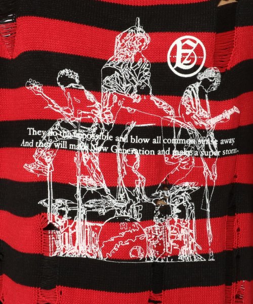 ACE COLLECTION×A GOOD BAD INFLUENCE/エース・コレクション× ア・グッド・バッド・インフルエンス/BORDER KNITRED