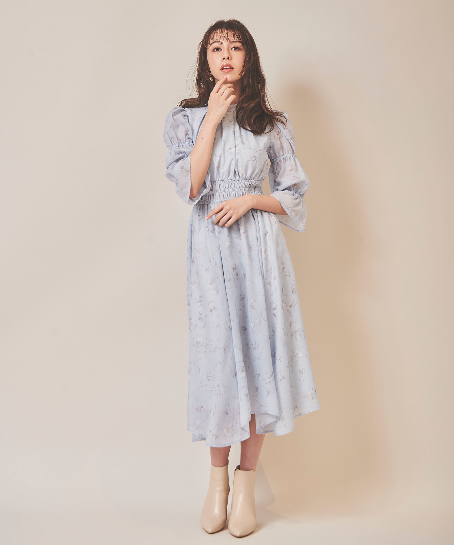 セール 20%OFF】花柄プリントシアーワンピース (504469285 セール 20%OFF】花柄プリントシアーワンピース (504469285