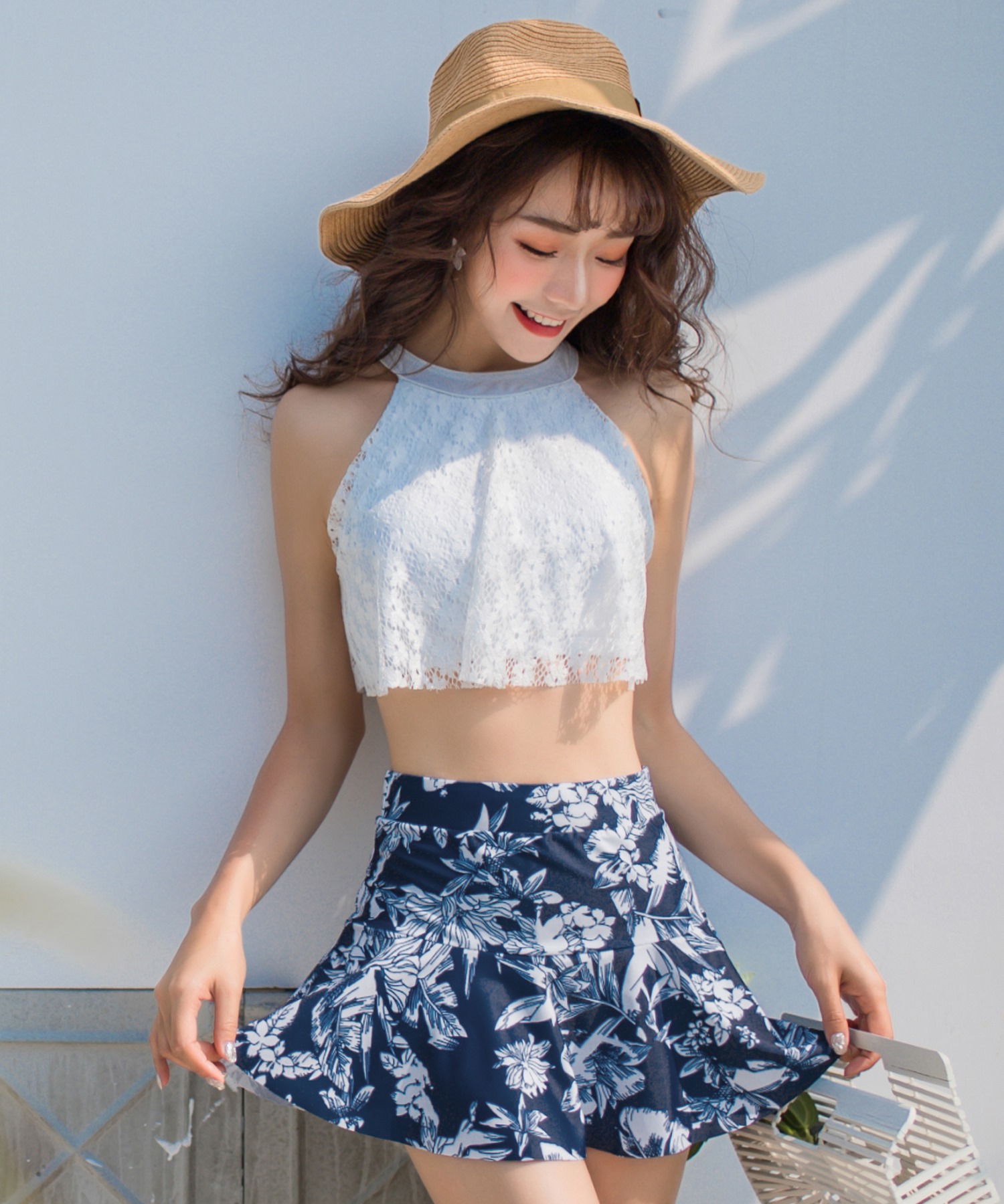 テディショップ Teddyshop レディース 水着 レースハイネック