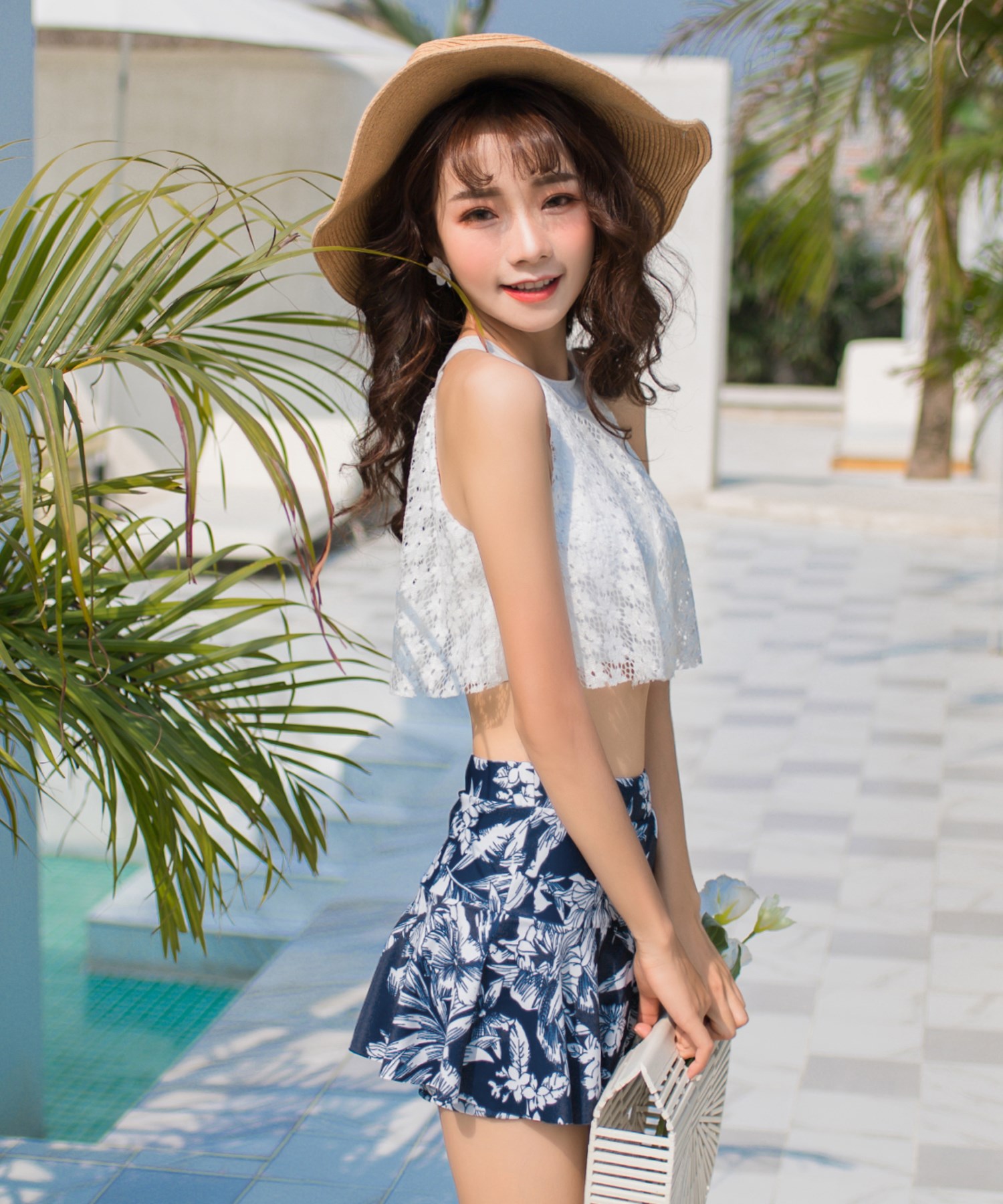 テディショップ Teddyshop レディース 水着 レースハイネック
