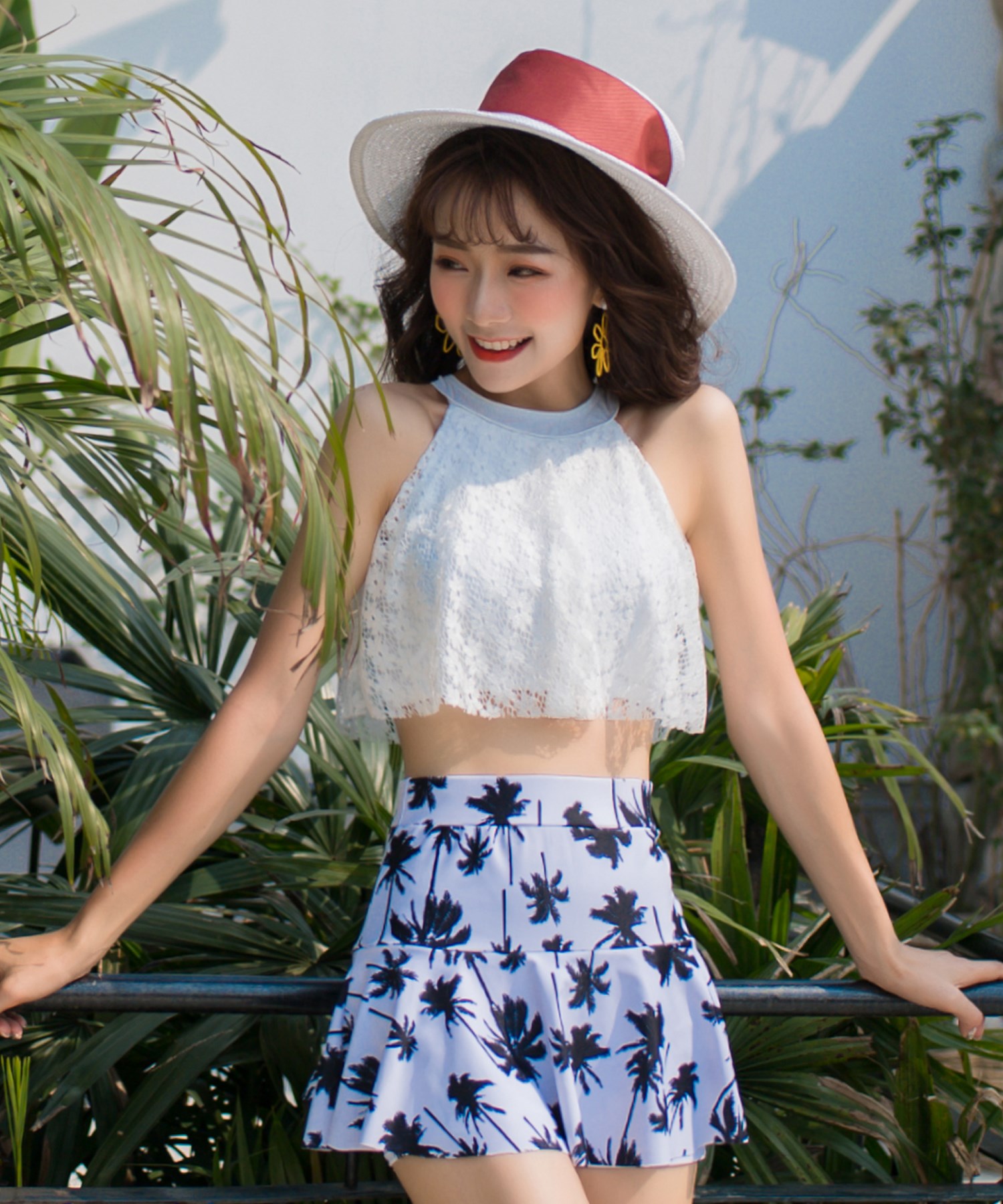 テディショップ Teddyshop レディース 水着 レースハイネック