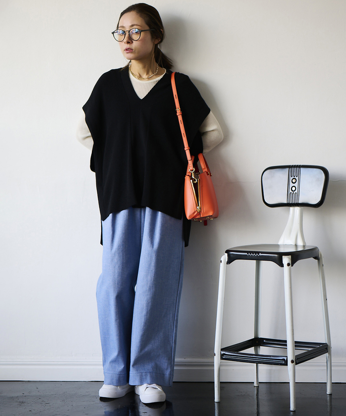 E'POR】Y BAG Mini（サイドジップミニショルダーバッグ