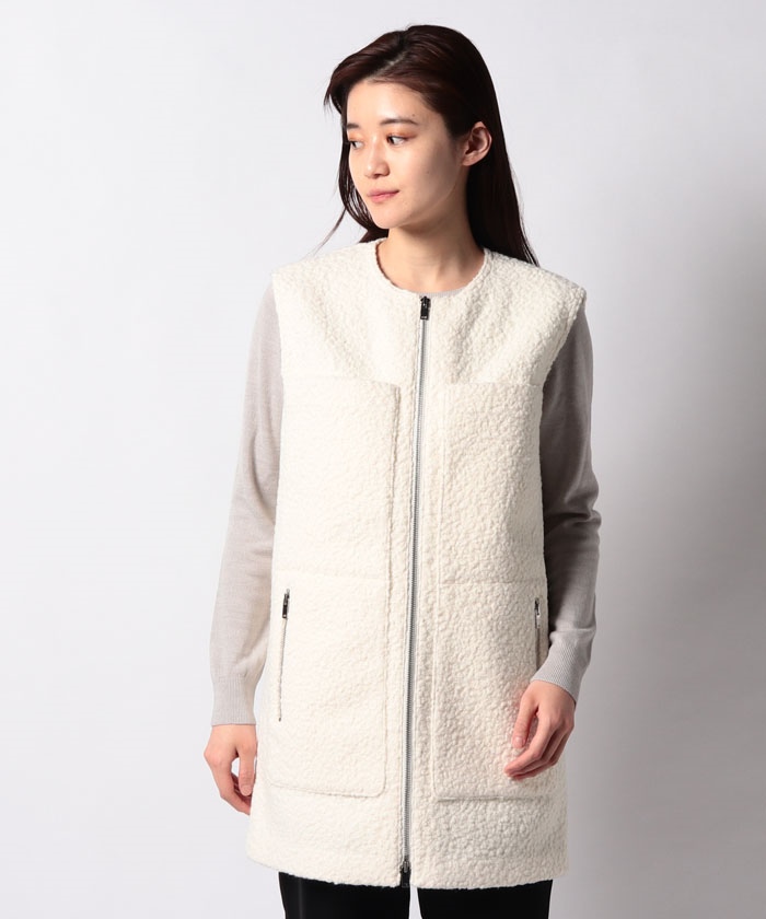 DAWSON FAUX ZIP UP VEST F(504469977) | セオリー(Theory) - d fashion