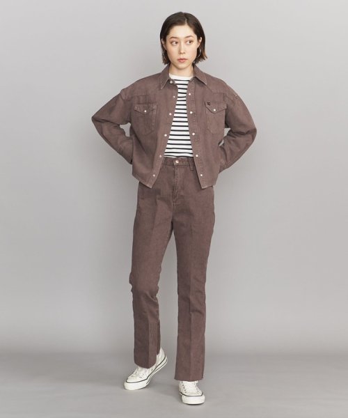【別注】＜Wrangler＞ブラウンデニム フレアパンツ ∴