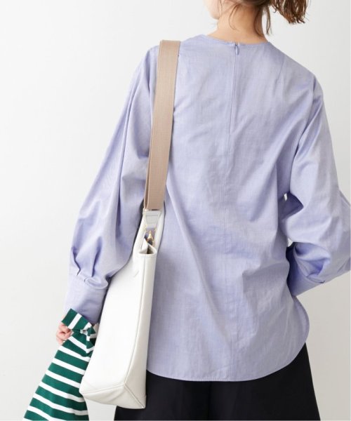 ＆NAVY TESEOノーカラーブラウス◆