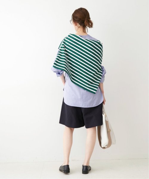 ＆NAVY TESEOノーカラーブラウス◆