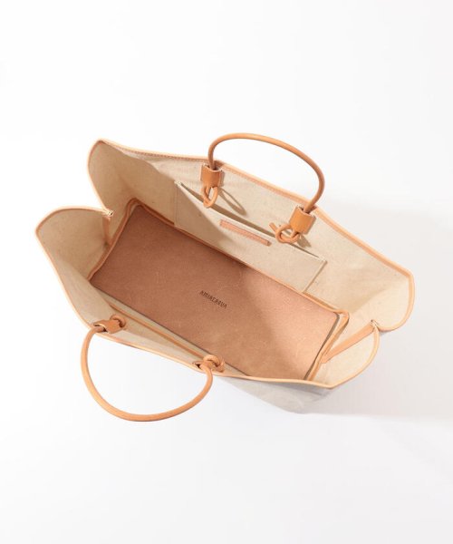 【WEB先行予約・別注】AMIACALVA×TOMORROWLAND コットンリネンキャンバストートバッグ