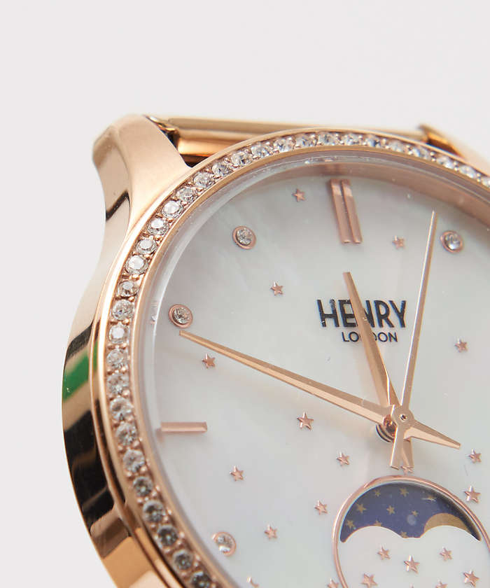 ヘンリーロンドン HENRY LONDON MOONPHASE 腕時計 HL35(504478062 