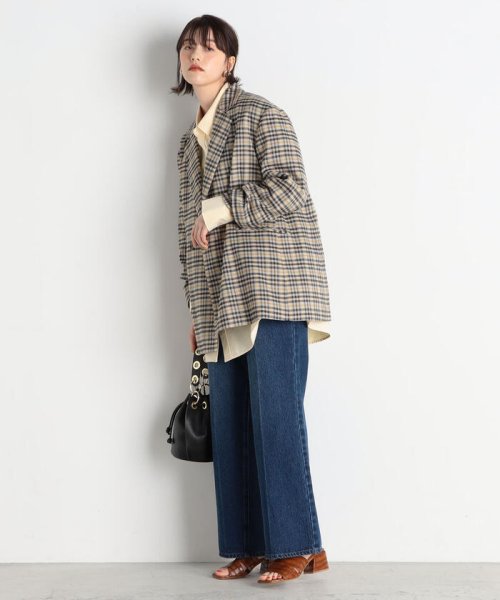 チェックBIGシルエットジャケット