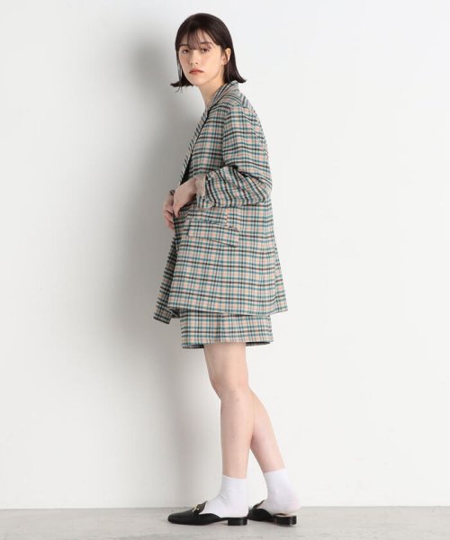 チェックBIGシルエットジャケット