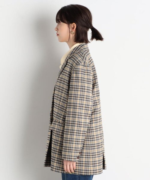 チェックBIGシルエットジャケット