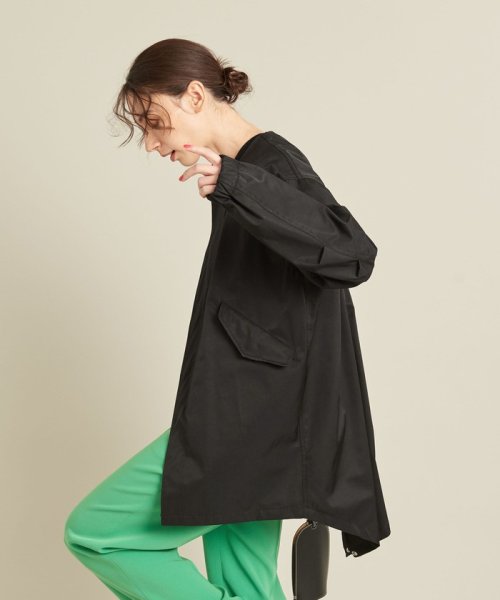 【WEB限定】by ※フィッシュテール ノーカラーコート －撥水加工－ ∴