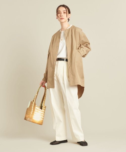 【WEB限定】by ※フィッシュテール ノーカラーコート －撥水加工－ ∴
