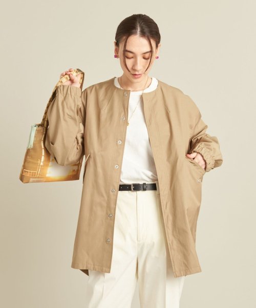 【WEB限定】by ※フィッシュテール ノーカラーコート －撥水加工－ ∴
