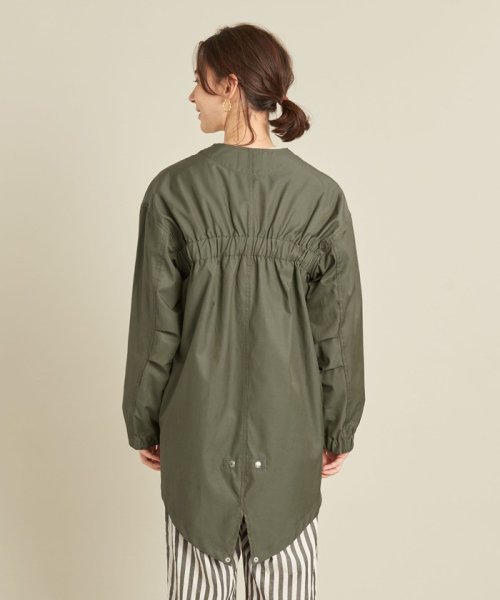 【WEB限定】by ※フィッシュテール ノーカラーコート －撥水加工－ ∴