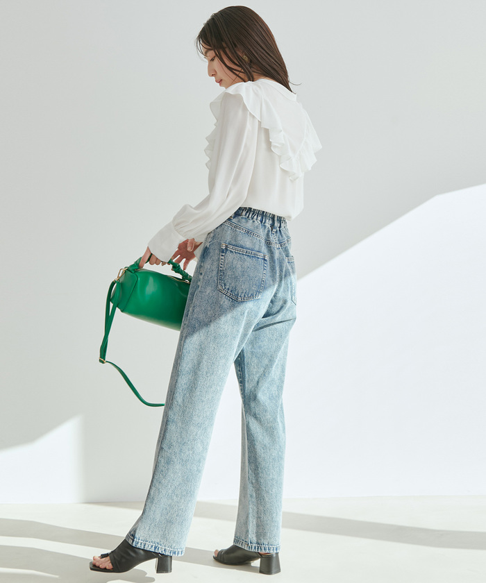 セール 20%OFF】【WEB限定】【前後2WAY】花柄&無地フリルブラウス ...