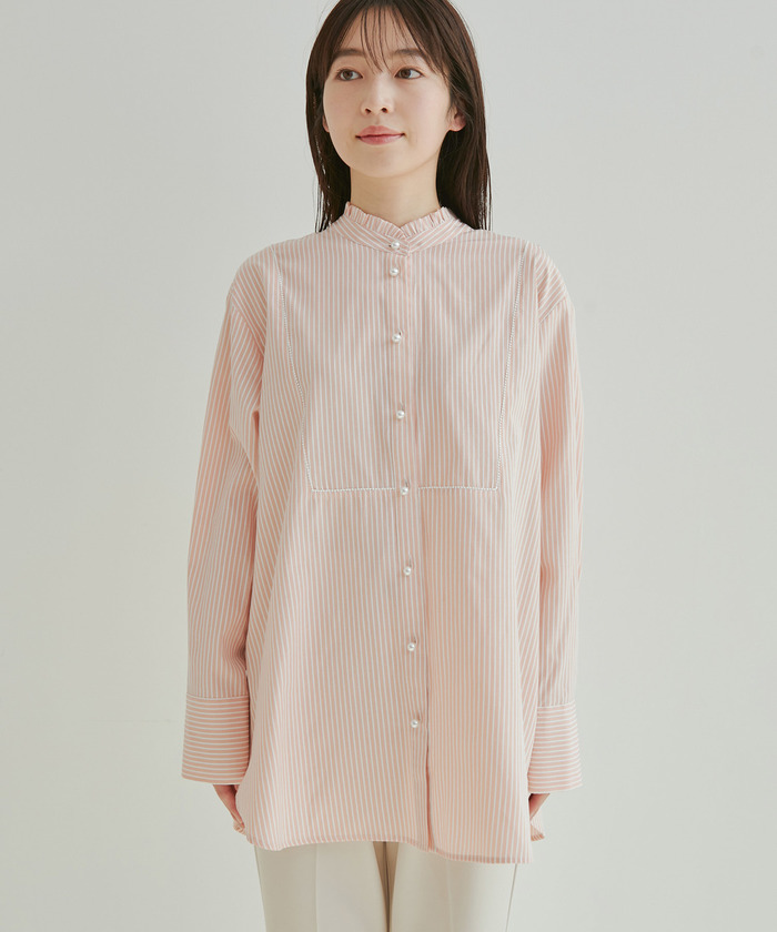極美品♡BEARDSLEY ビアズリー 襟フリルブラウス 2024 ストライプ 2025年最新】BEARDSLEY レディース 長袖 シャツ・ブラウスの人気