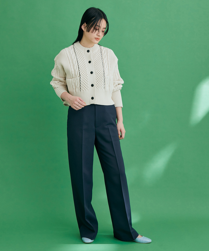 セール 20%OFF】【WEB限定】ケーブルショートカーディガン セール 20%OFF】【WEB限定】ケーブルショートカーディガン