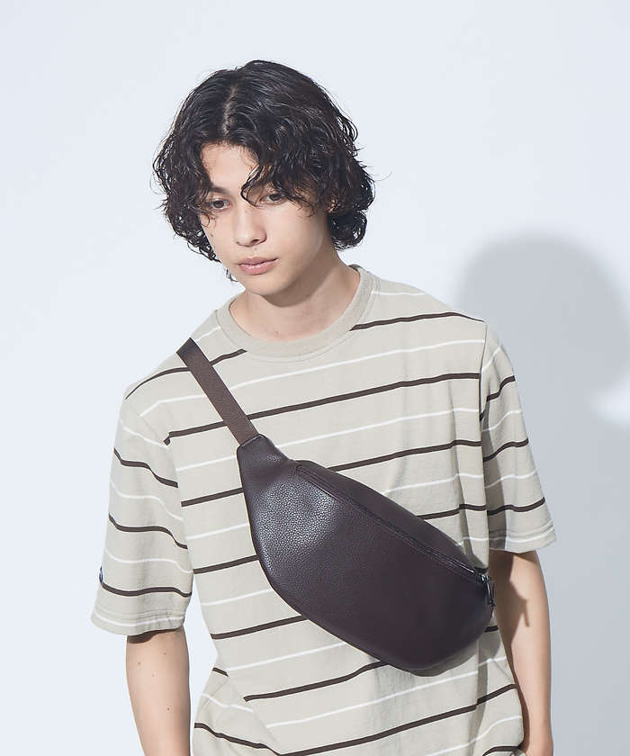 WEB別注】定番 / シボレザー ショルダーバッグ / ボディバッグ
