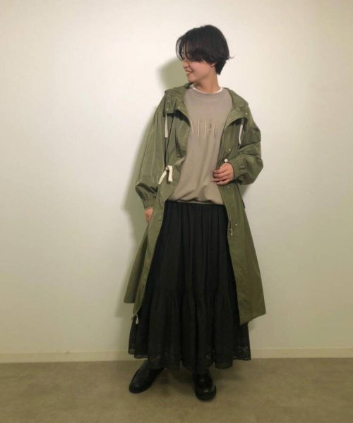 【STORY4月号掲載】【洗える】ライトモッズコート