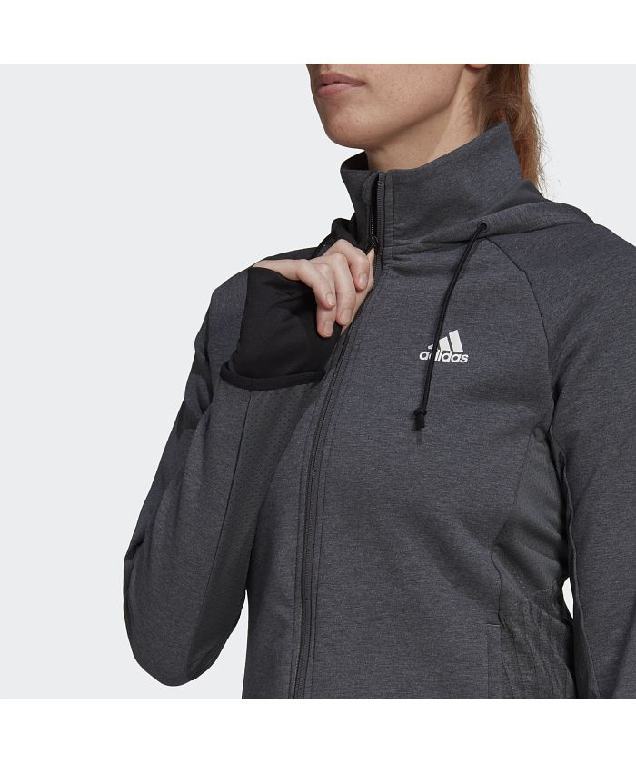 セール52%OFF】アディダス ウィメン デザインド トゥ ムーブ AEROREADY 激安限定 1271 ボアフリースパーカー アディダス パーカー