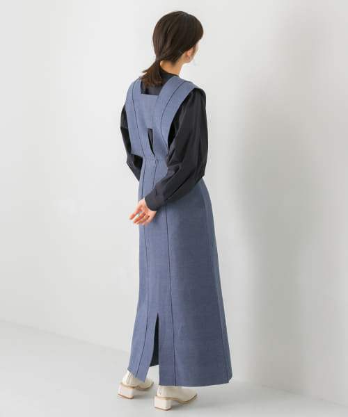 セール】『WEB/一部店舗限定』ロングニットジャンパースカート