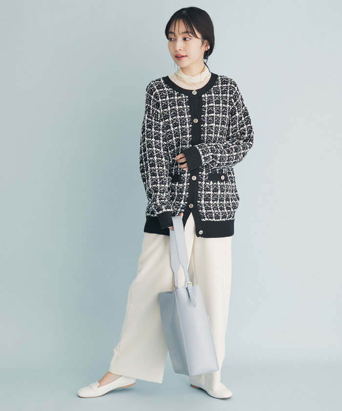 ツイード風ニットカーディガン(504481130) | ビス(VIS) - d fashion