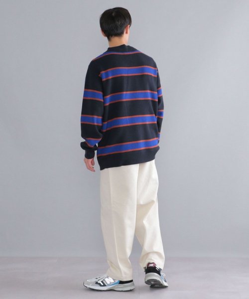 SHIPS:〈手洗い可能〉ビッグ ボーダー ハイネックニット