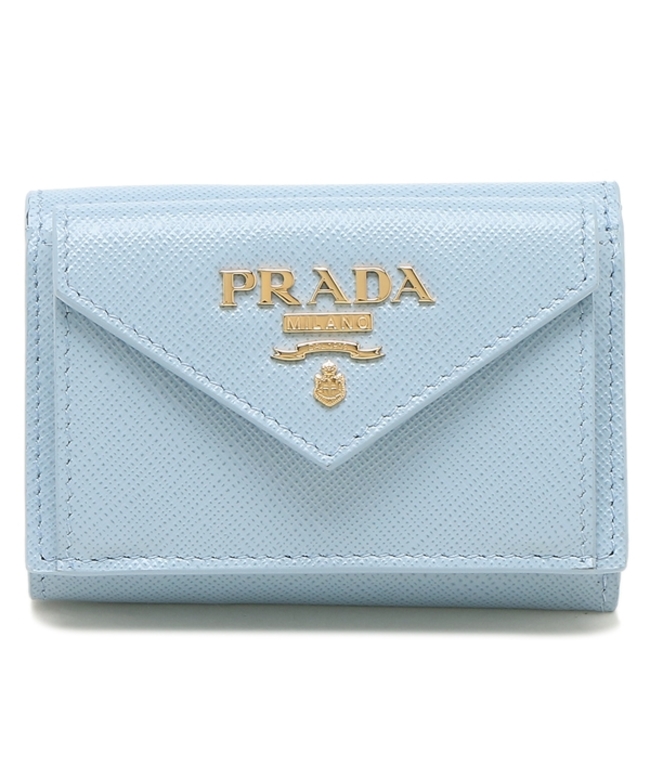 PRADA SAFFIANOMETAL VIORA プラダ 三つ折り財布パープル