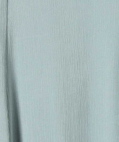 【SHIPS別注】troisieme chaco:サテンVネックフレアワンピース◇