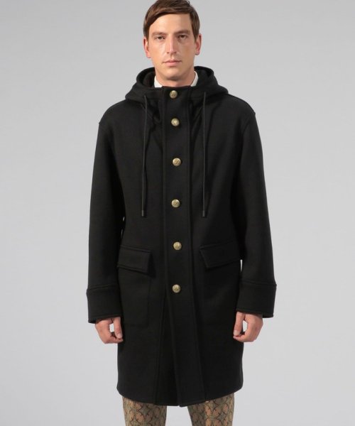 CABaN コットンカシミヤ フーデットコート