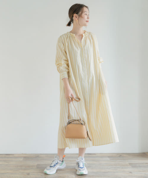 セール 30%OFF】F by ROSSO カラーストライプギャザーシャツ